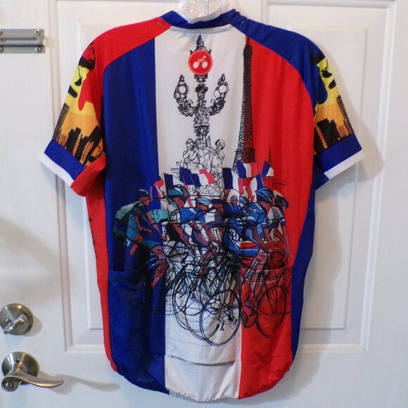 WEIMOSTAR MEN'S BICYCLE SHORT SLEEVE FULL ZIPPERED CYCLING CLUB JERSEY - Picture 2 of 7